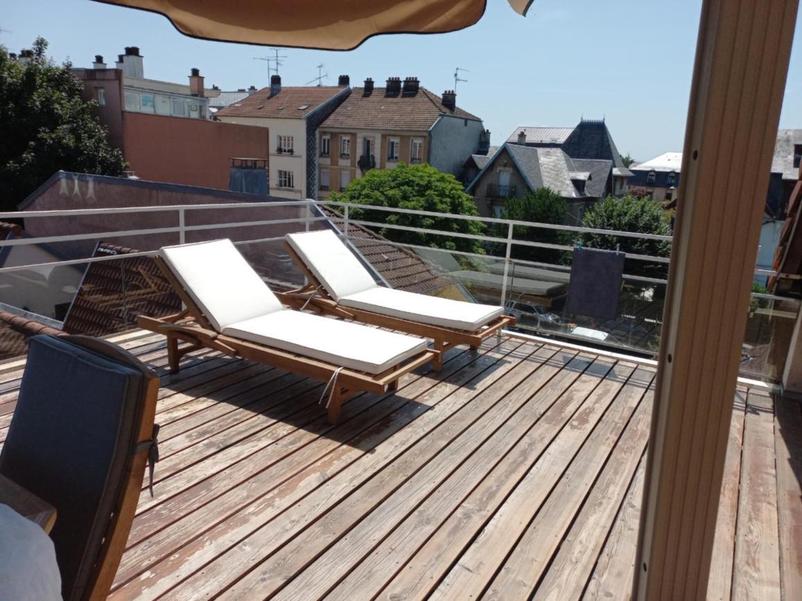 Appartement-Terrasse Parking Prive Meuble De Tourisme 4 Etoiles Belfort Exterior foto